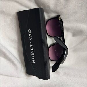 Black w/pink lenses sunglasses